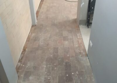 raspagem de piso de madeira sem poeira